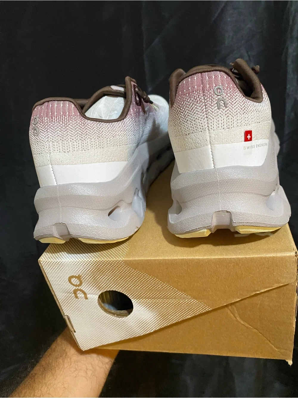 On Running Cloudnova Athletic Shoes - Pink, Brown, Cream